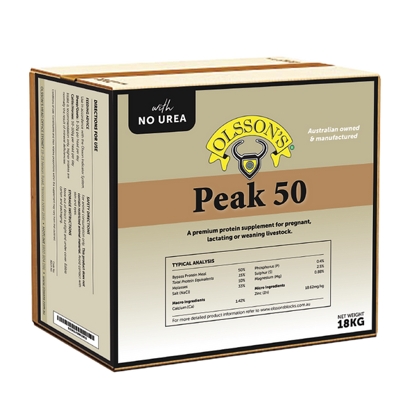 Olsson Peak 50 Horse No Urea 18kg - Stockfeed